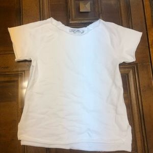 White tee shirt helmet Lang